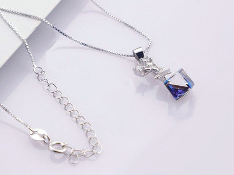 Colier din Argint 925 Crystal Blue 3g