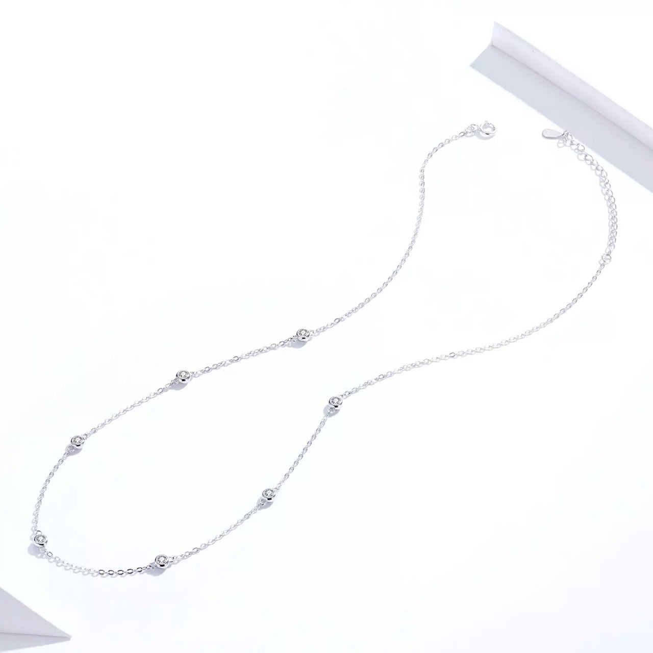 Colier din argint Crystal Dots, Argint 925, Pentru Femei