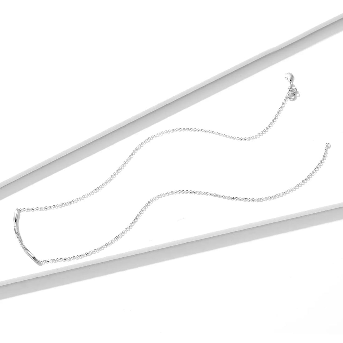 Colier din argint Crystal Twist, Argint 925, Pentru Femei