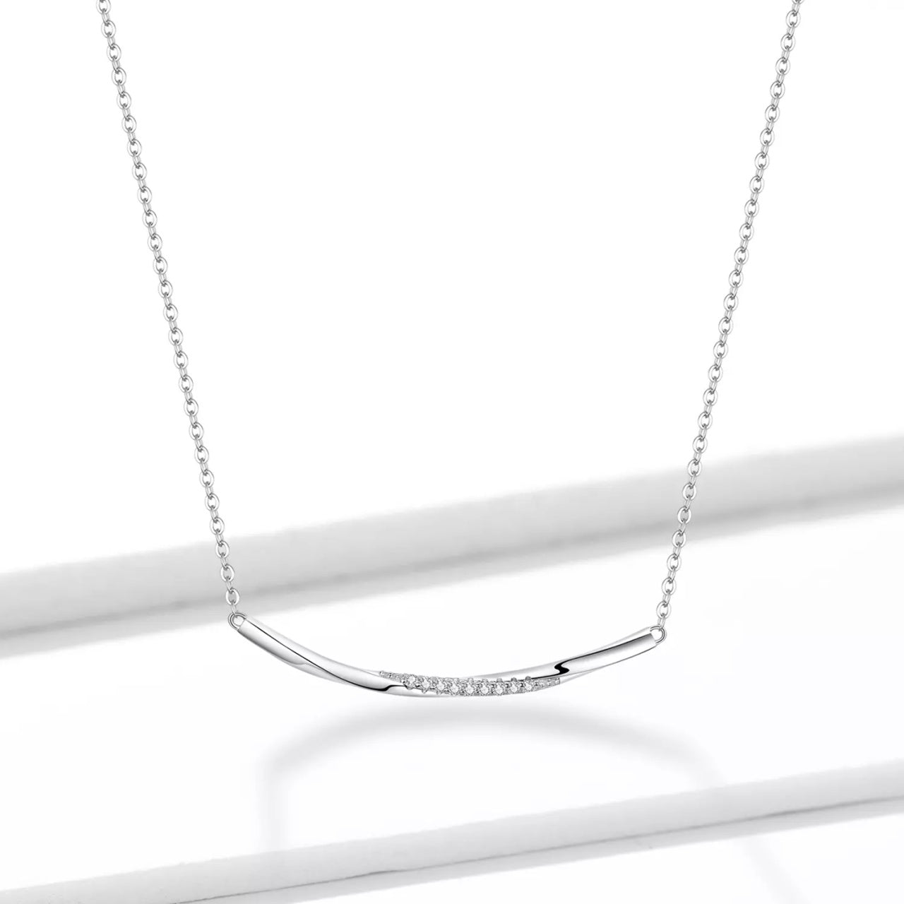 Colier din argint Crystal Twist, Argint 925, Pentru Femei