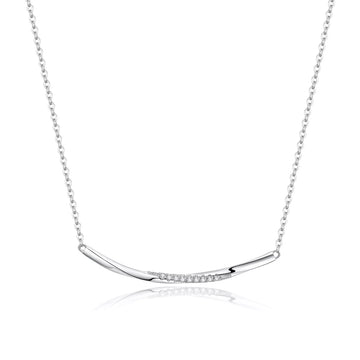 Colier din argint Crystal Twist, Argint 925, Pentru Femei