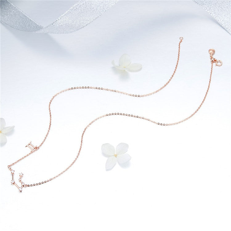 Colier din Argint 925 cu Constelatia GEMENI 2.6g