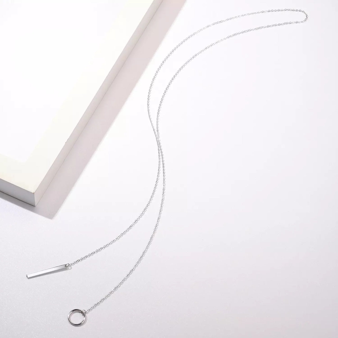 Colier din argint Double Chain Silver, Argint 925, Pentru Femei