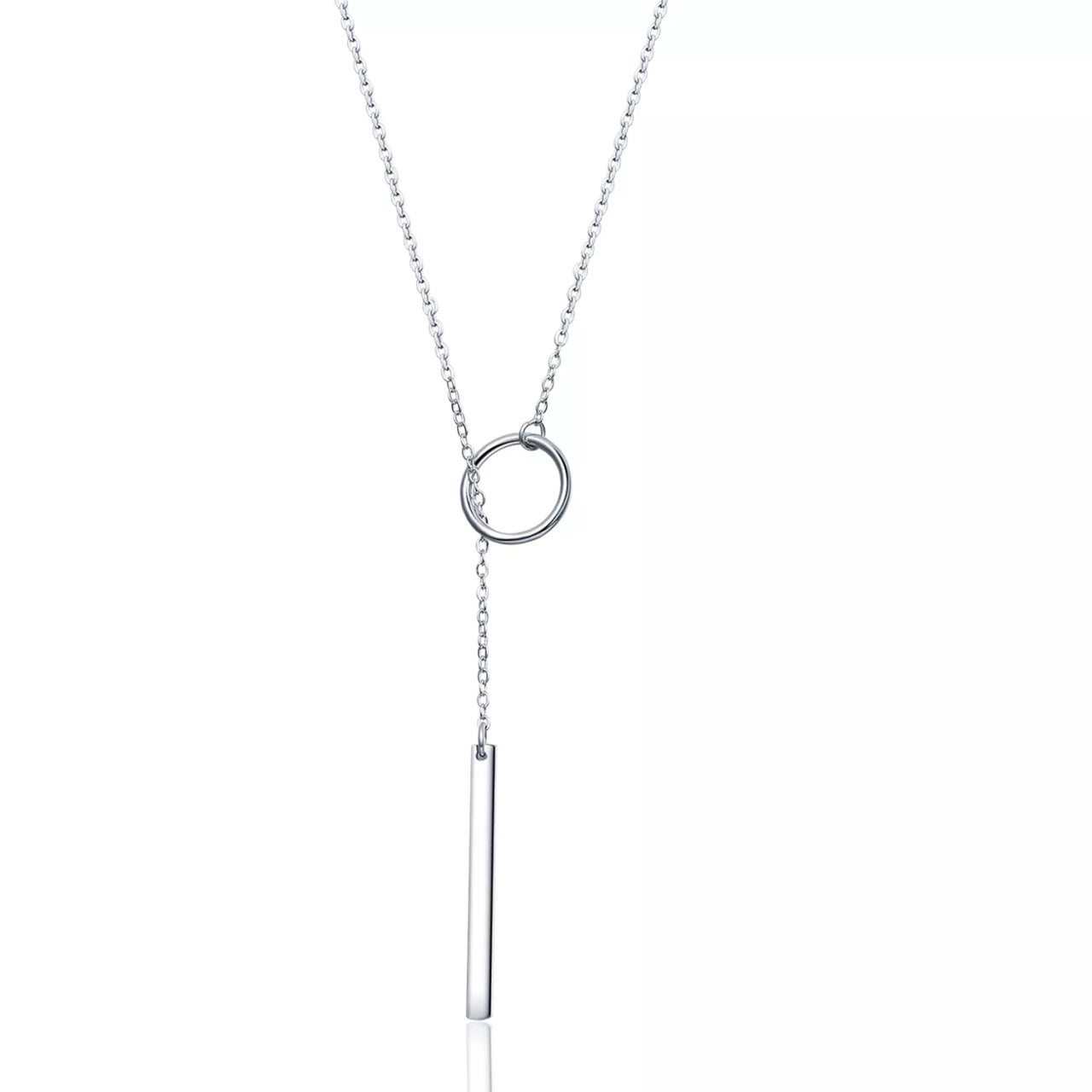 Colier din argint Double Chain Silver, Argint 925, Pentru Femei
