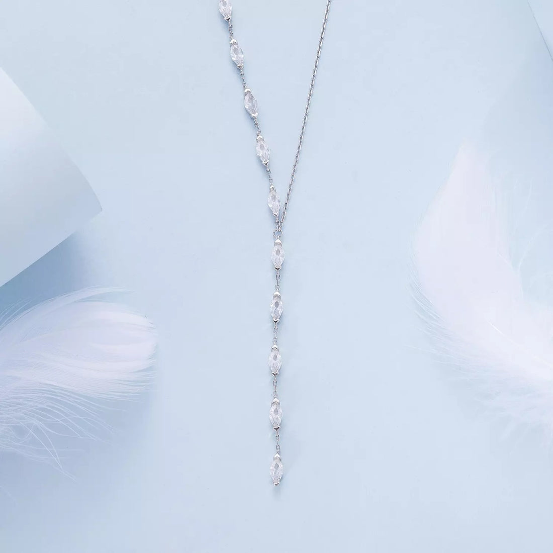 Colier din argint Elegant Crystals, Argint 925, Pentru Femei