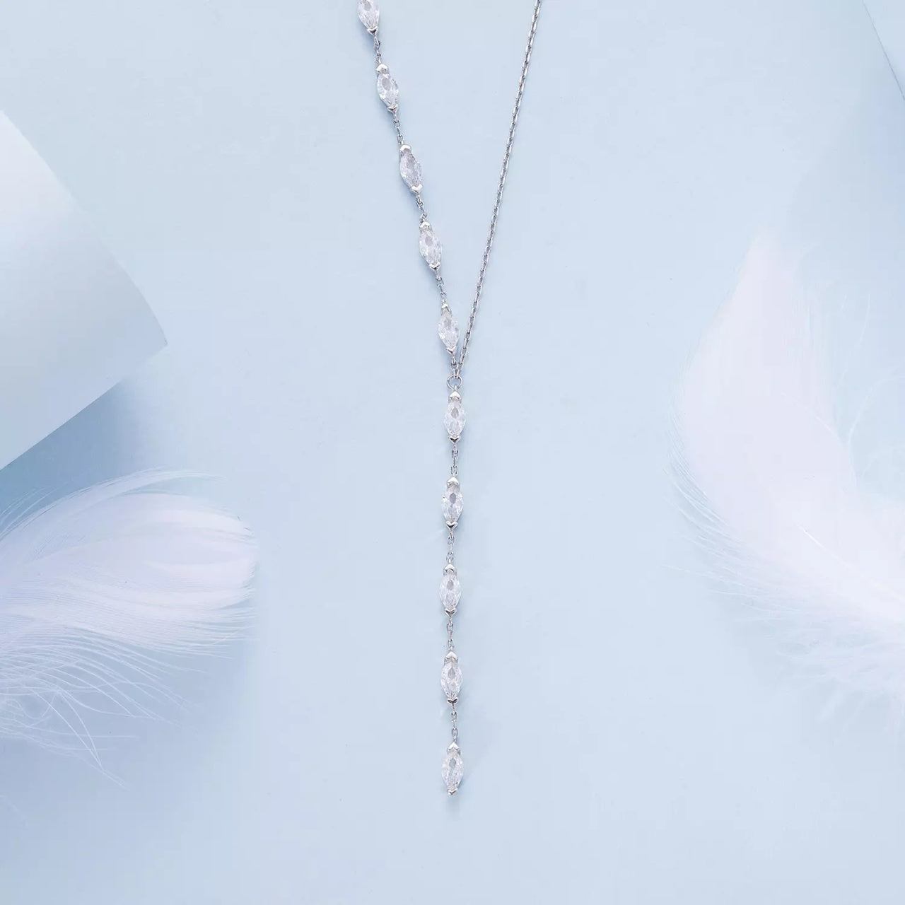 Colier din argint Elegant Crystals, Argint 925, Pentru Femei
