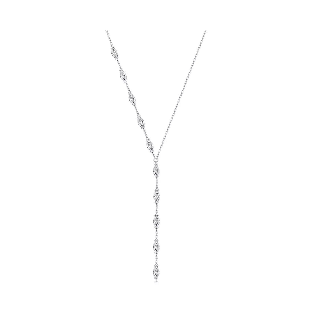 Colier din argint Elegant Crystals, Argint 925, Pentru Femei