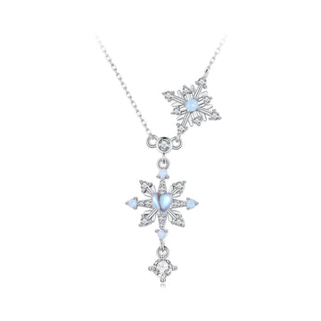Colier din argint Frosty Elegance, Argint 925, Pentru Femei
