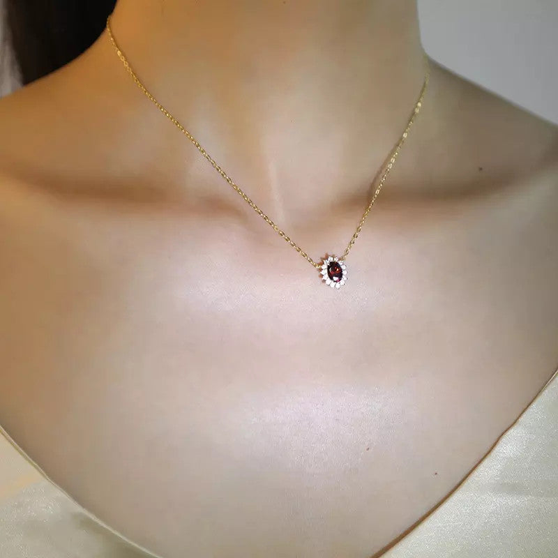 Colier Din Argint 925 Gold Red 1.9g