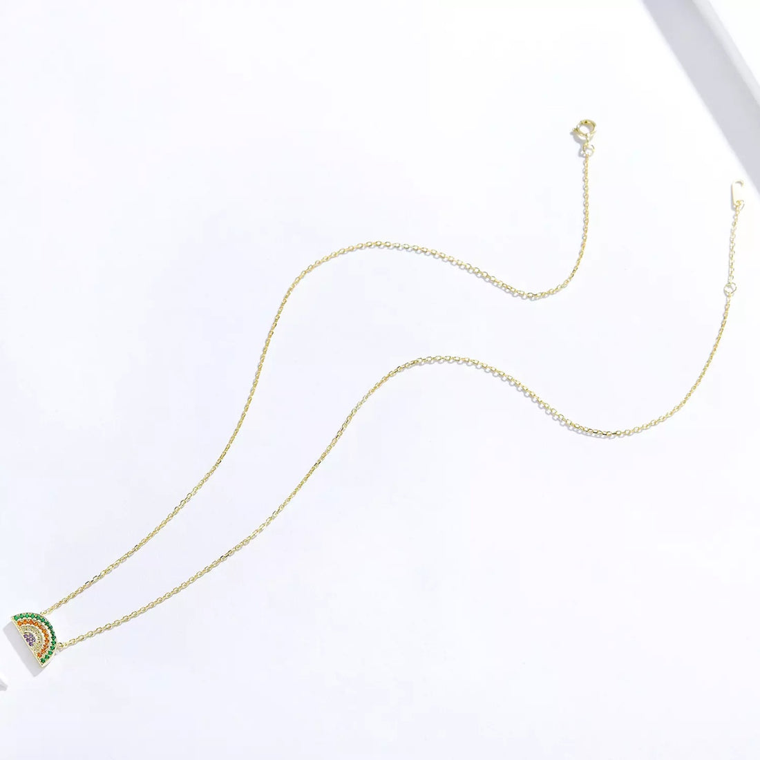 Colier din argint Golden Rainbow, Argint 925, Pentru Femei