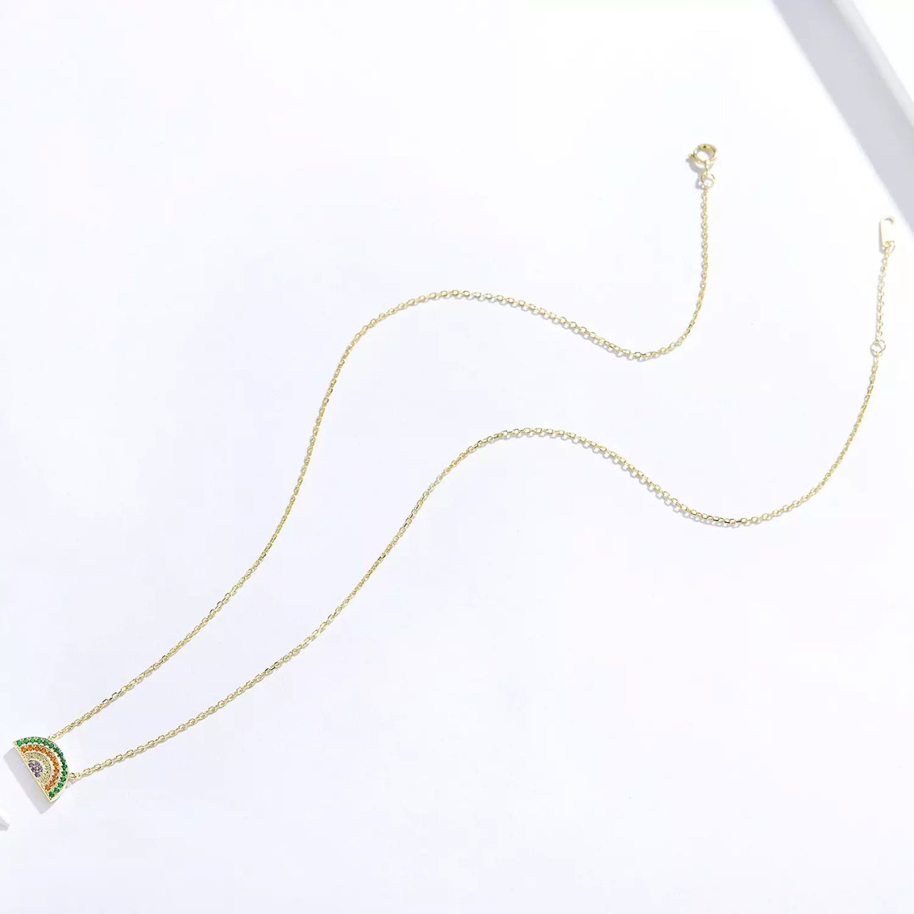 Colier din argint Golden Rainbow, Argint 925, Pentru Femei