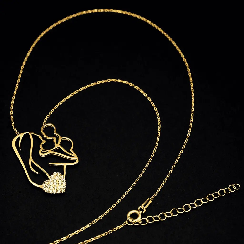 Colier din Argint 925 Happy Mom Gold 2.5g