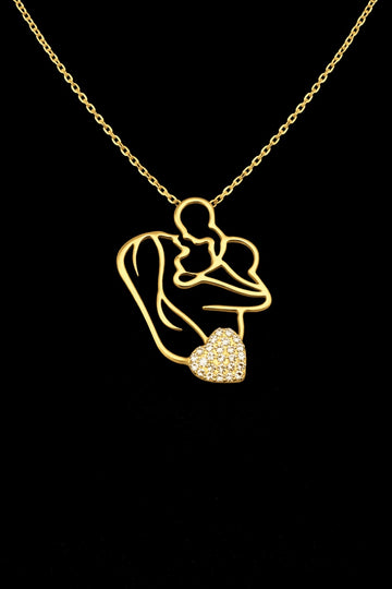 Colier din Argint 925 Happy Mom Gold 2.5g