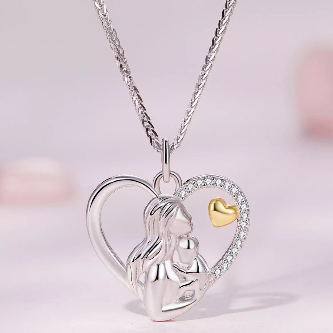 Colier din argint I Love My Baby, Argint 925, Pentru Femei