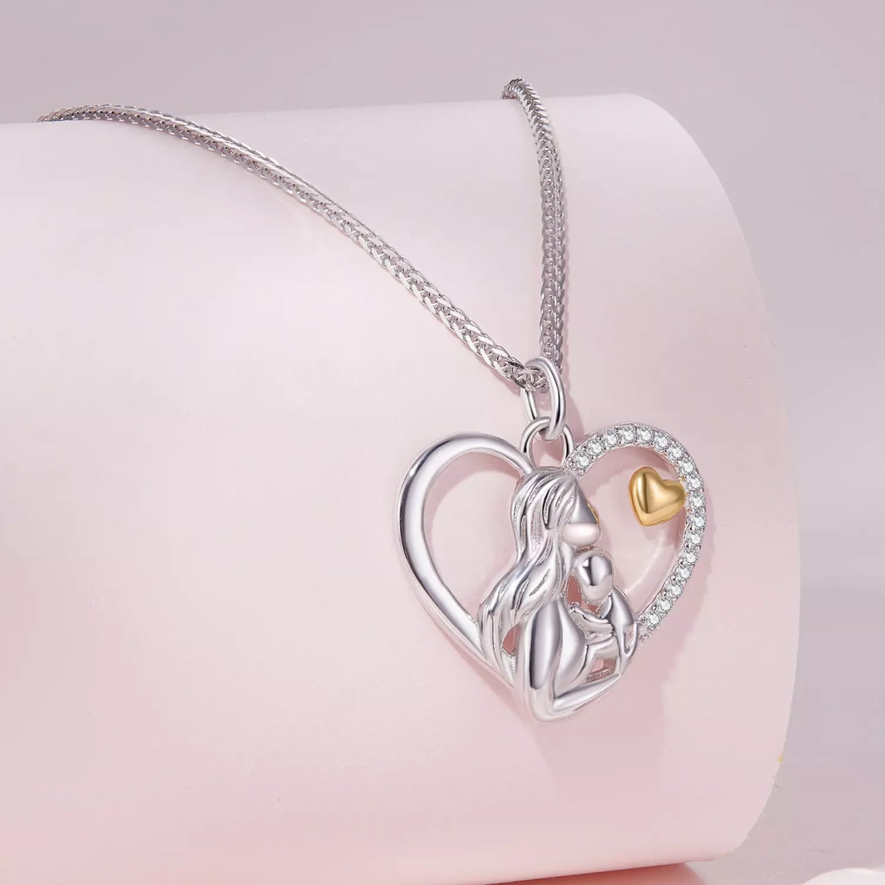 Colier din argint I Love My Baby, Argint 925, Pentru Femei