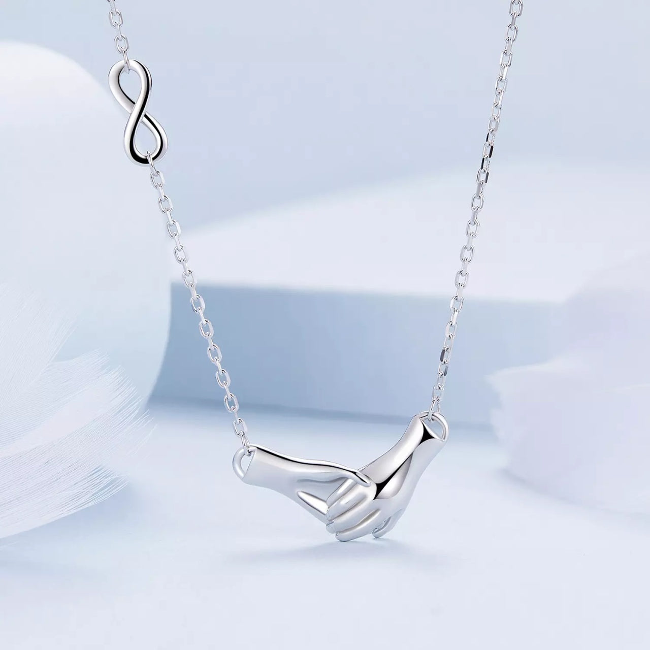 Colier din argint Infinite Friendship, Argint 925, Pentru Femei