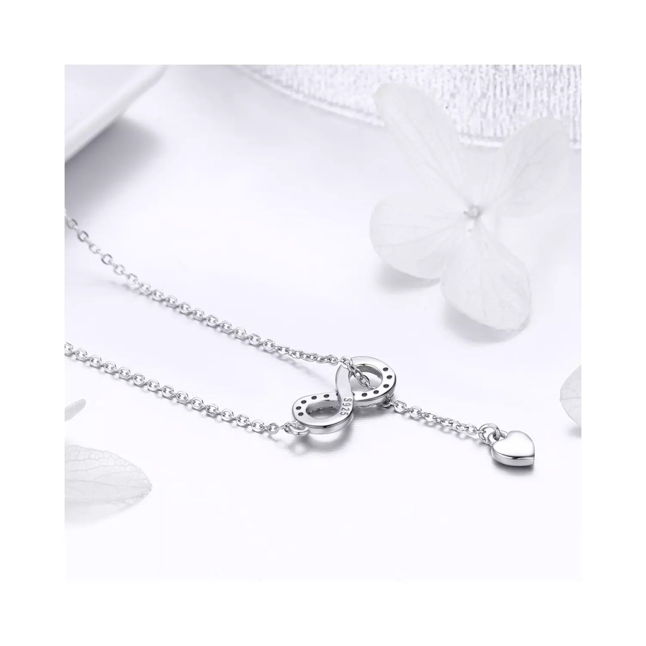 Colier din argint Infinite Love, Argint 925, Pentru Femei