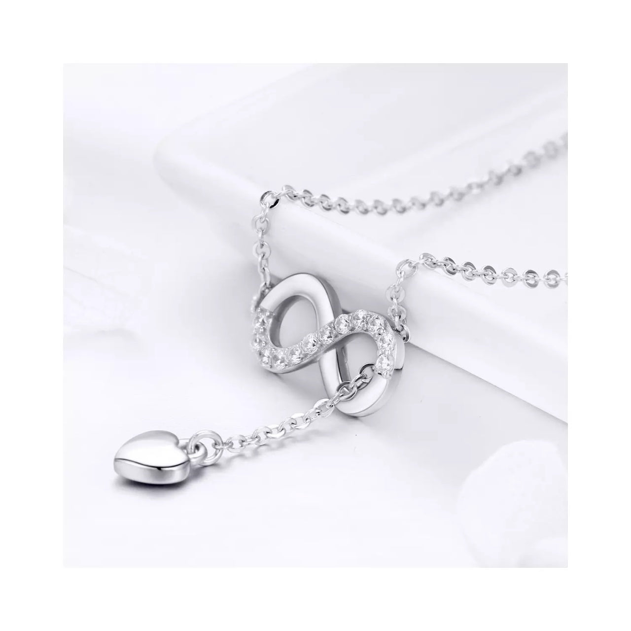 Colier din argint Infinite Love, Argint 925, Pentru Femei