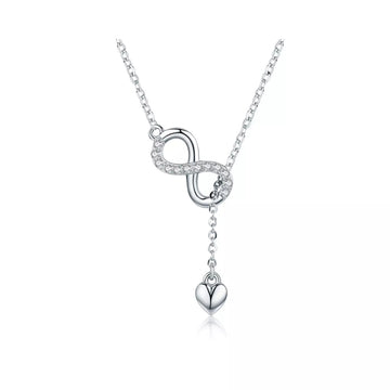 Colier din argint Infinite Love, Argint 925, Pentru Femei