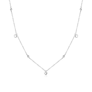 Colier din argint Little Sweet Hearts, Argint 925, Pentru Femei
