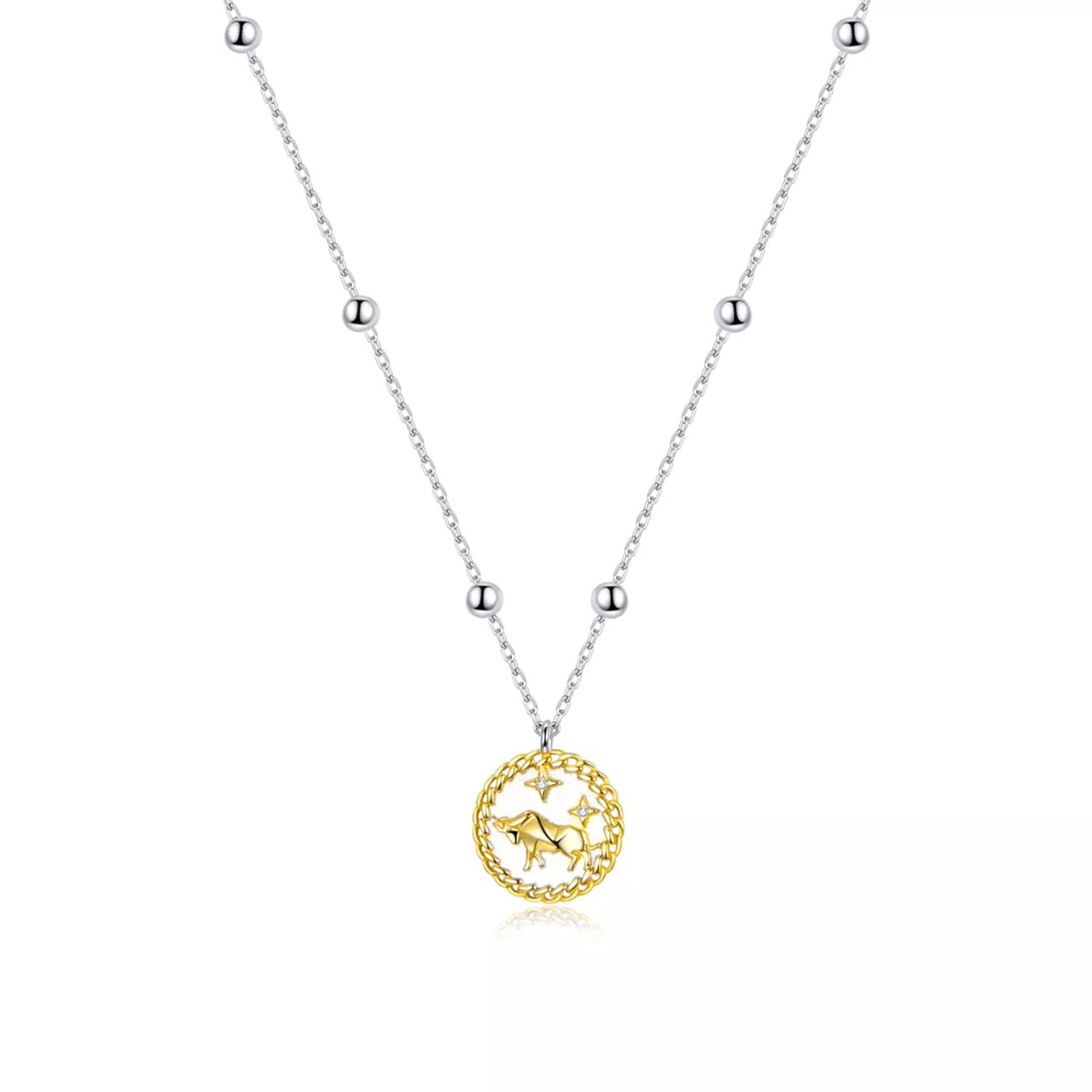 Colier din argint Lucky Zodiac, Argint 925, Pentru Femei