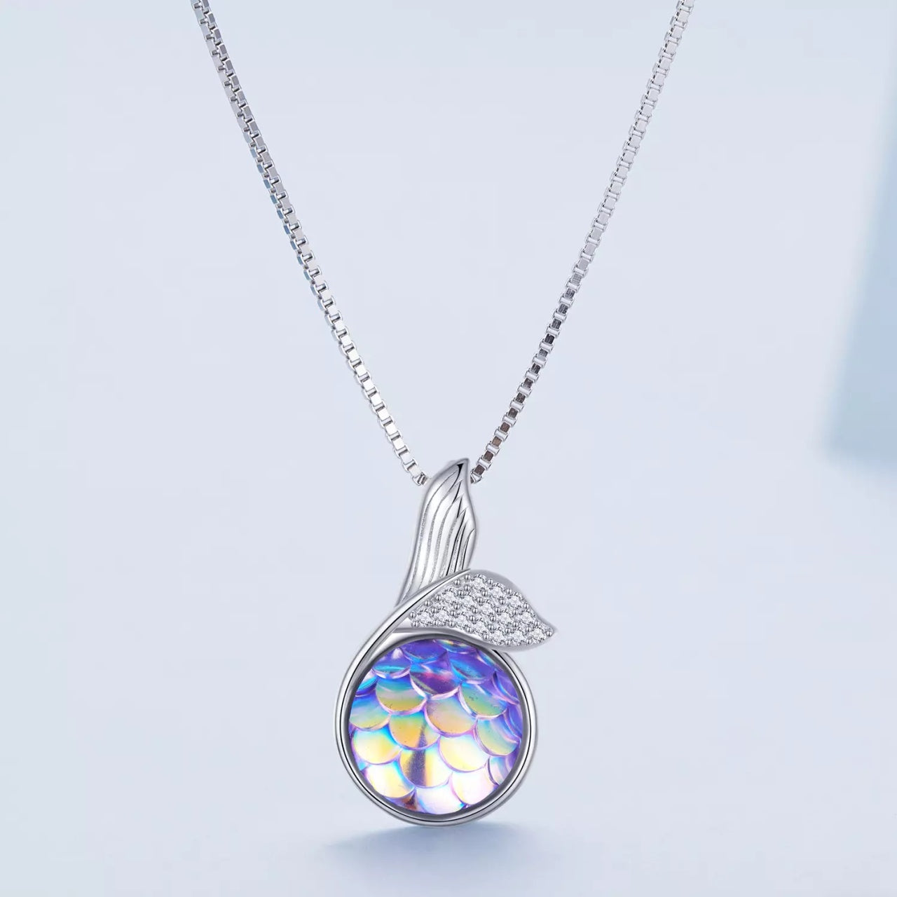 Colier din argint Mermaid tail, Argint 925, Pentru Femei
