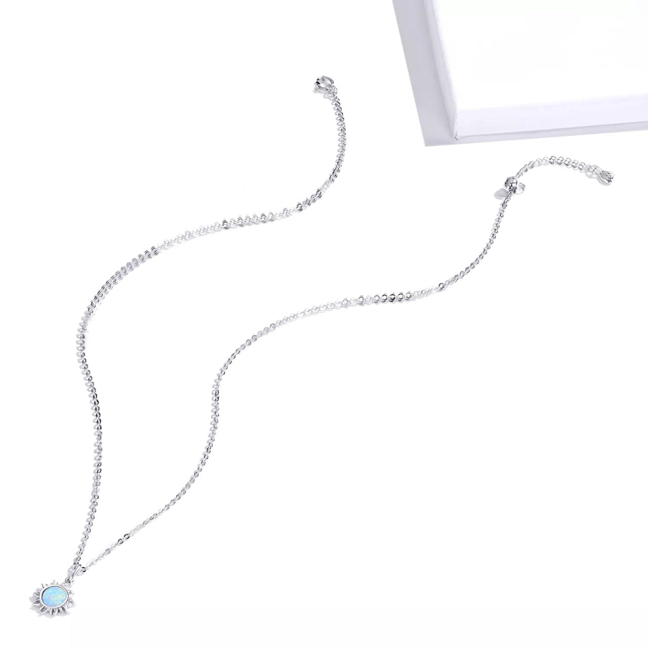 Colier din argint Opal Sun, Argint 925, Pentru Femei