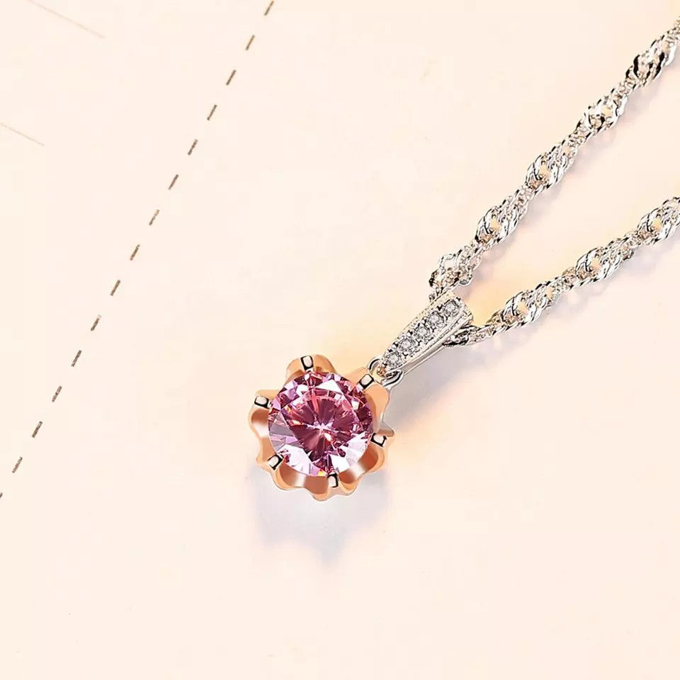Colier din Argint 925 PINK Roz 3.10g