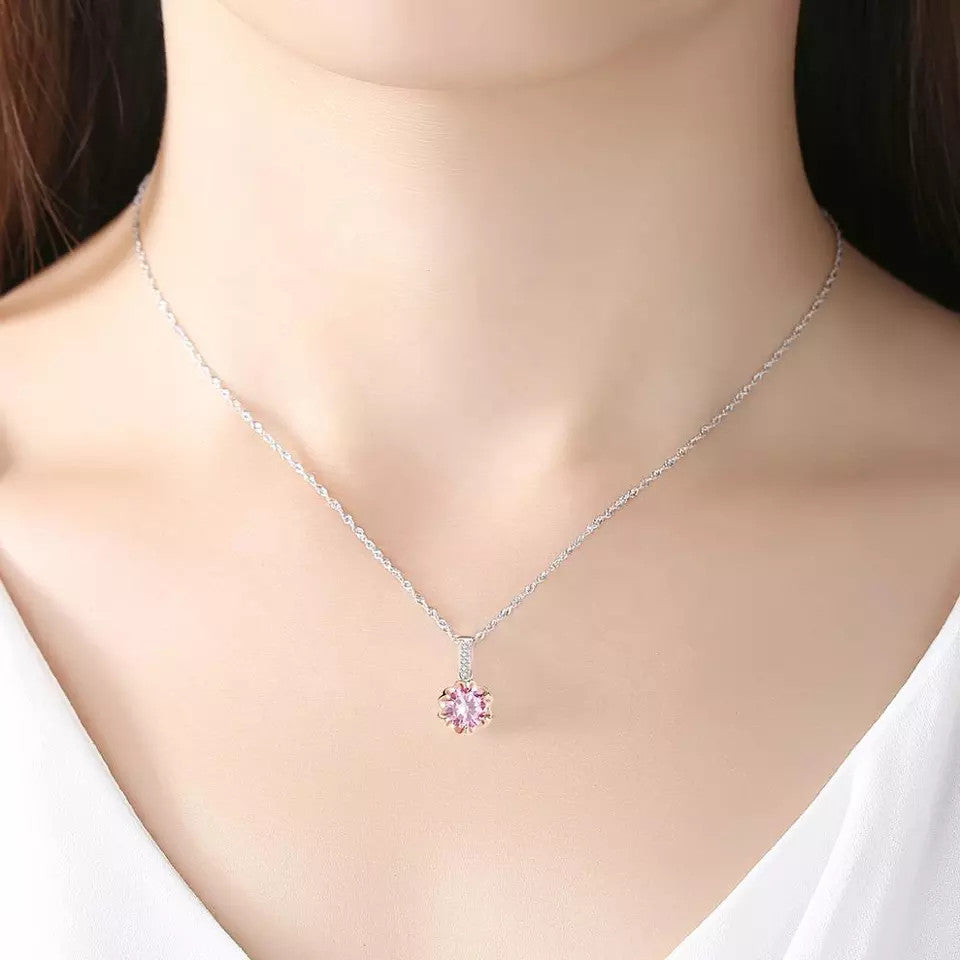 Colier din Argint 925 PINK Roz 3.10g