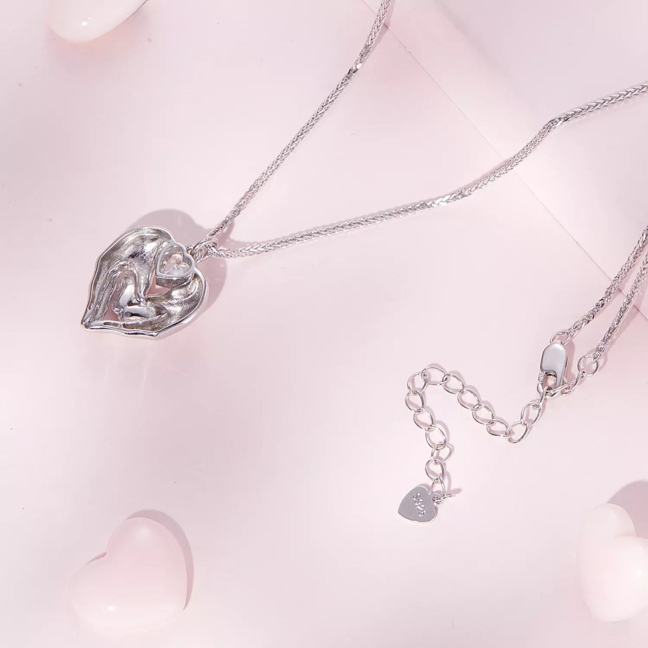 Colier din argint Protective Love, Argint 925, Pentru Femei