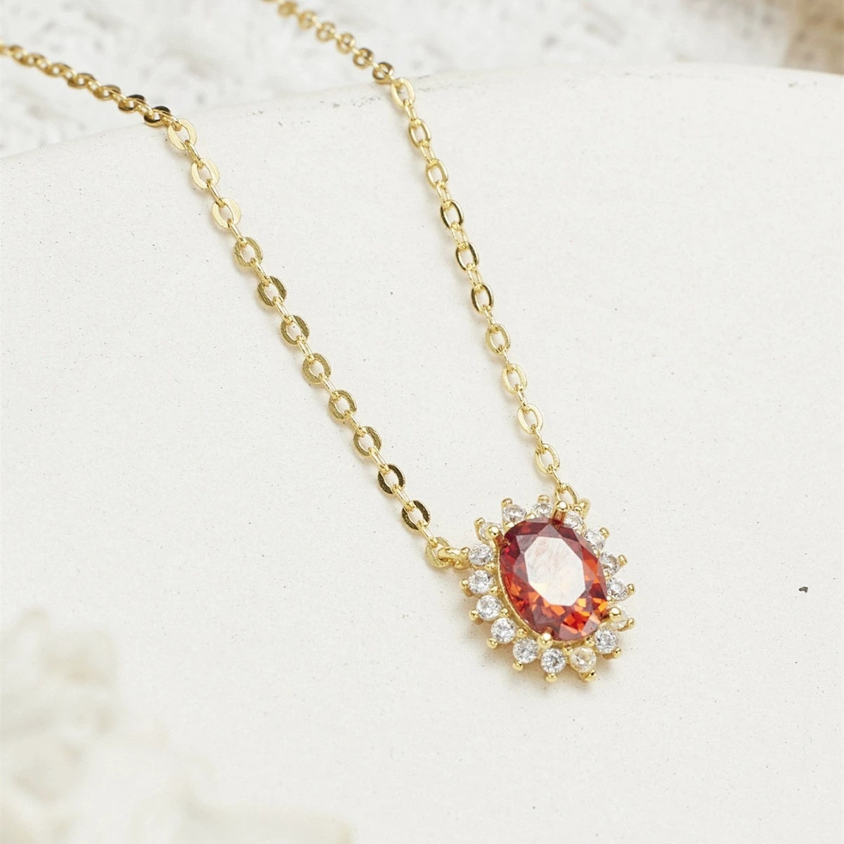Colier Din Argint 925 Red Lantisor Placat Aur / Gold 1.9g