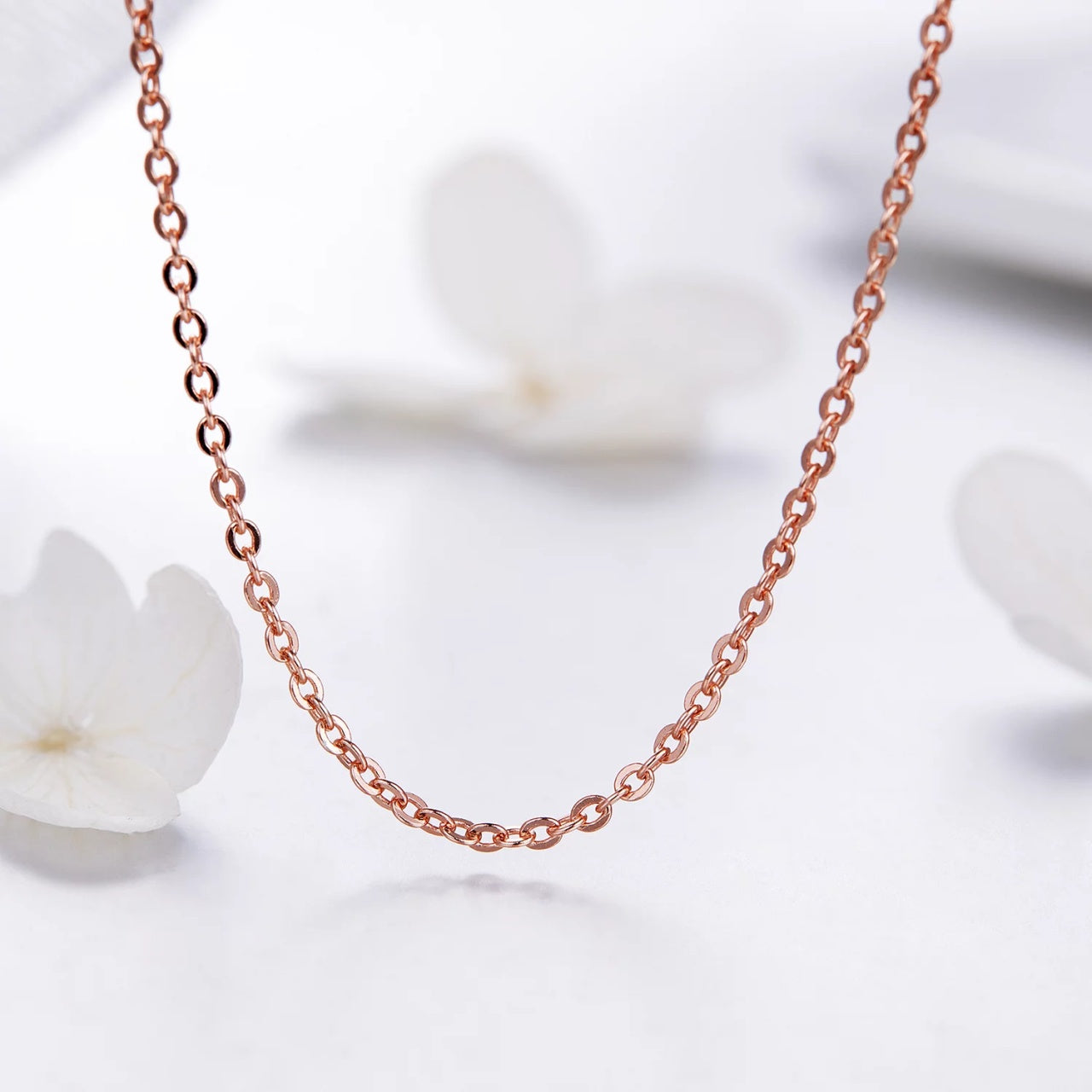 Colier din argint Rose Chain, Argint 925, Pentru Femei