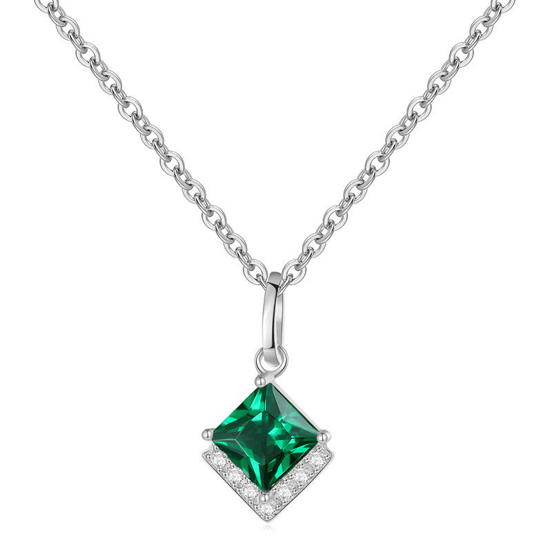 Colier Din Argint 925 Silver and Green