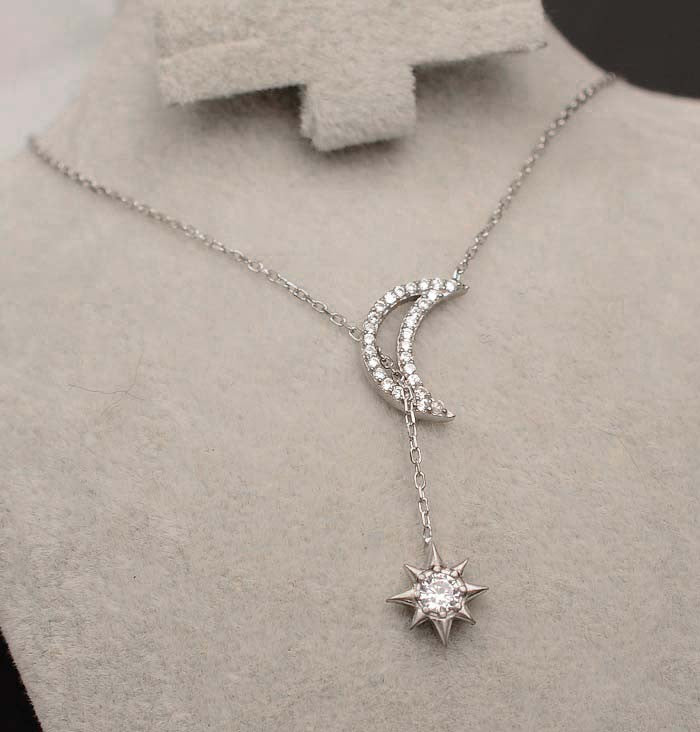 Colier din Argint 925 Silver Star & Moon