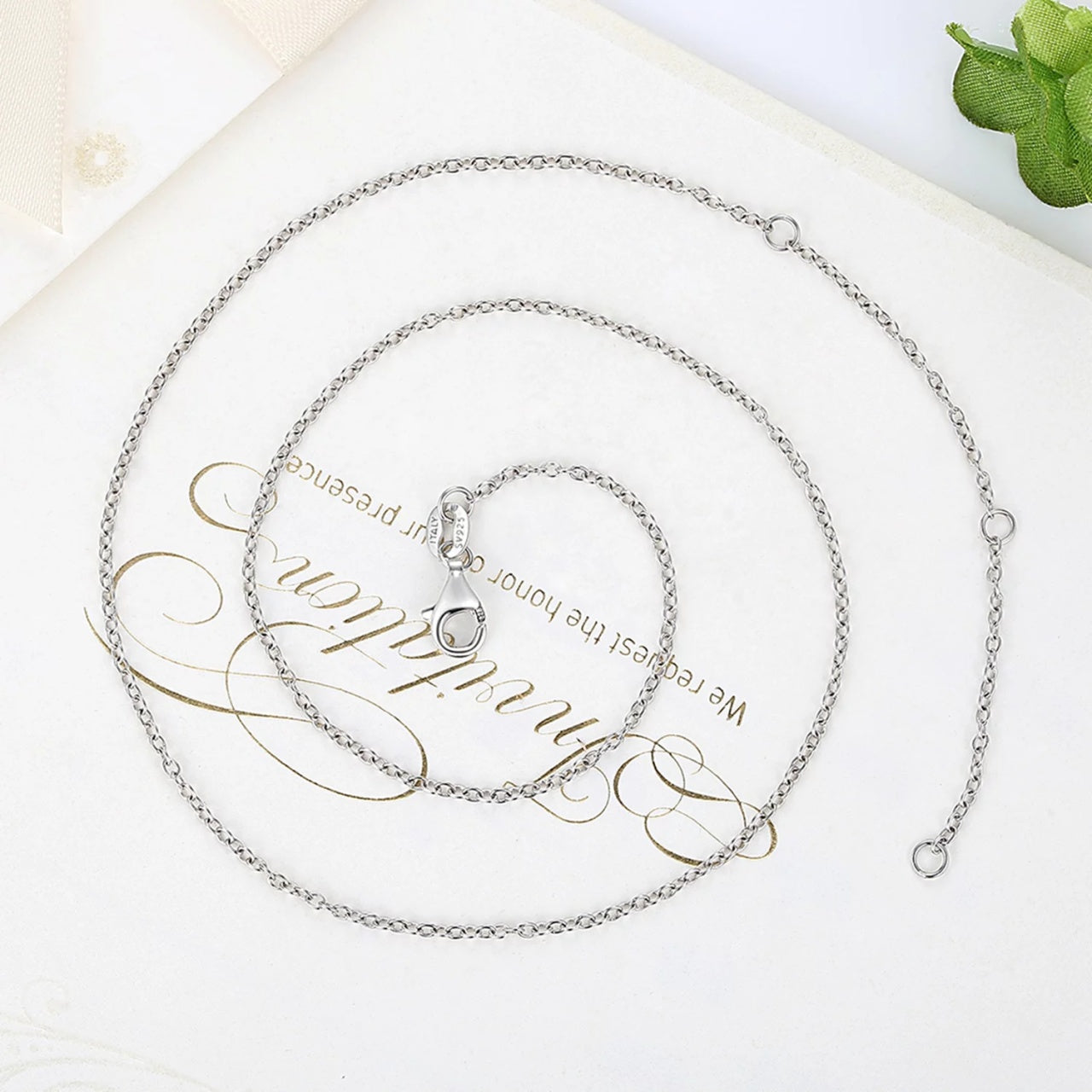 Colier din argint Silvery Chain, Argint 925, Pentru Femei