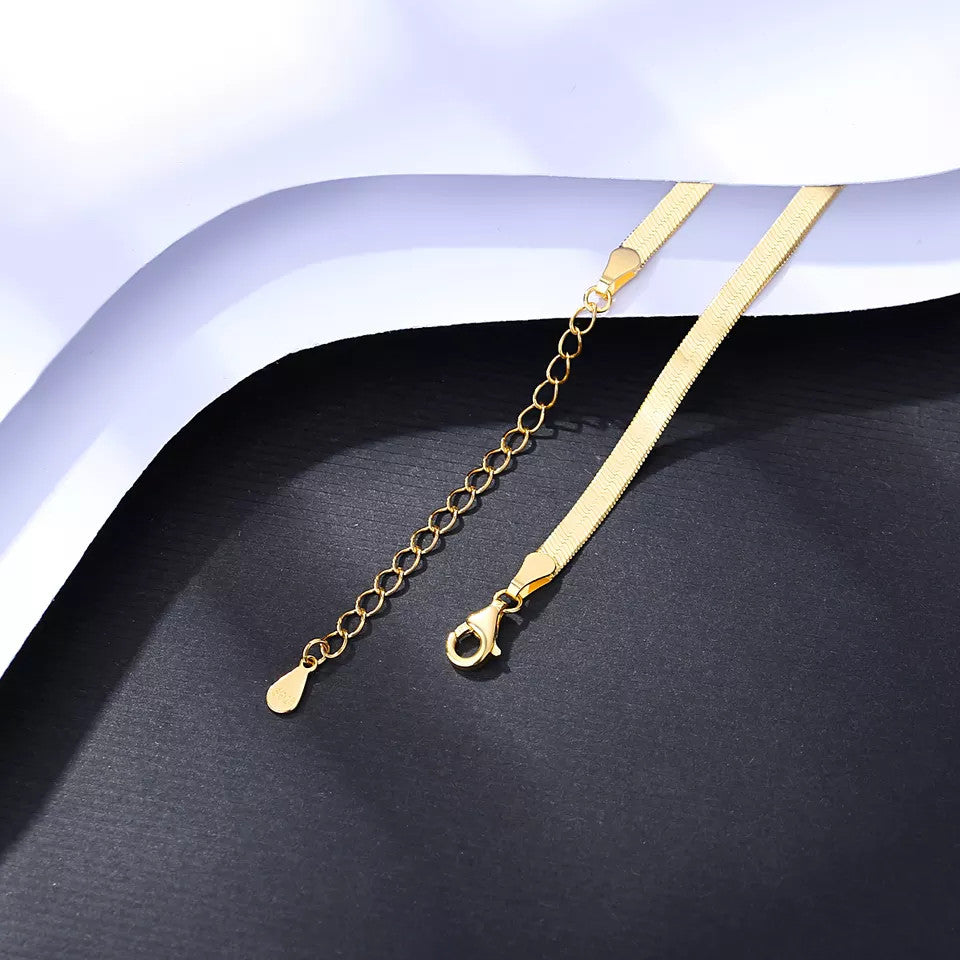 Colier din Argint 925 SNAKE Gold