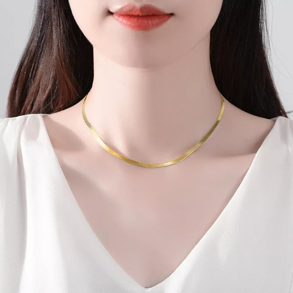 Colier din Argint 925 SNAKE Gold