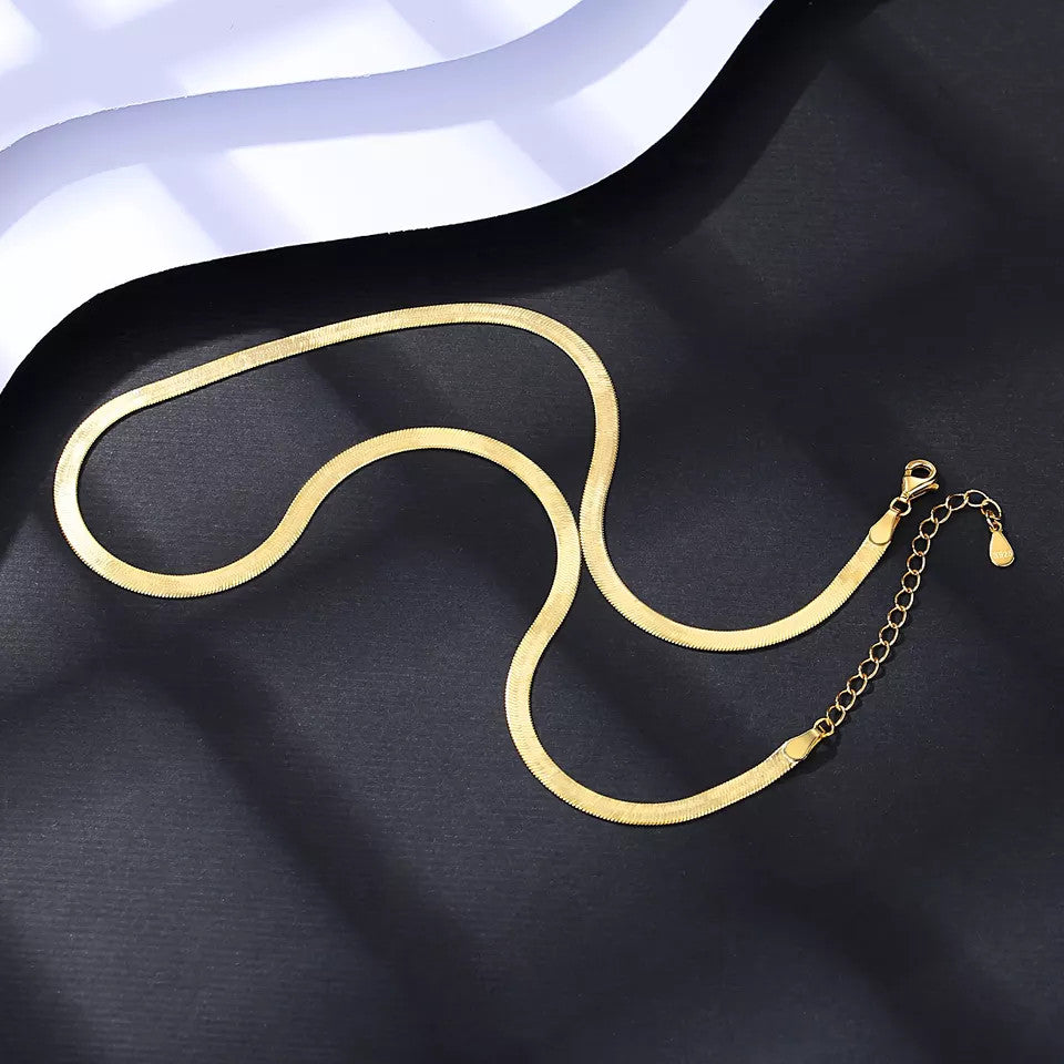 Colier din Argint 925 SNAKE Gold