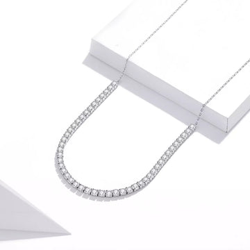 Colier din argint Sparkling Choker Tennis, Argint 925, Pentru Femei