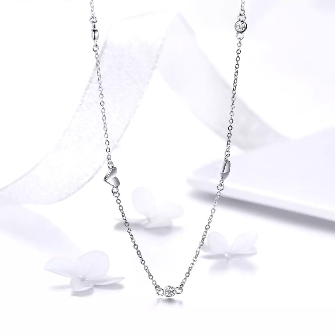 Colier din argint Sweet Heart Necklace, Argint 925, Pentru Femei