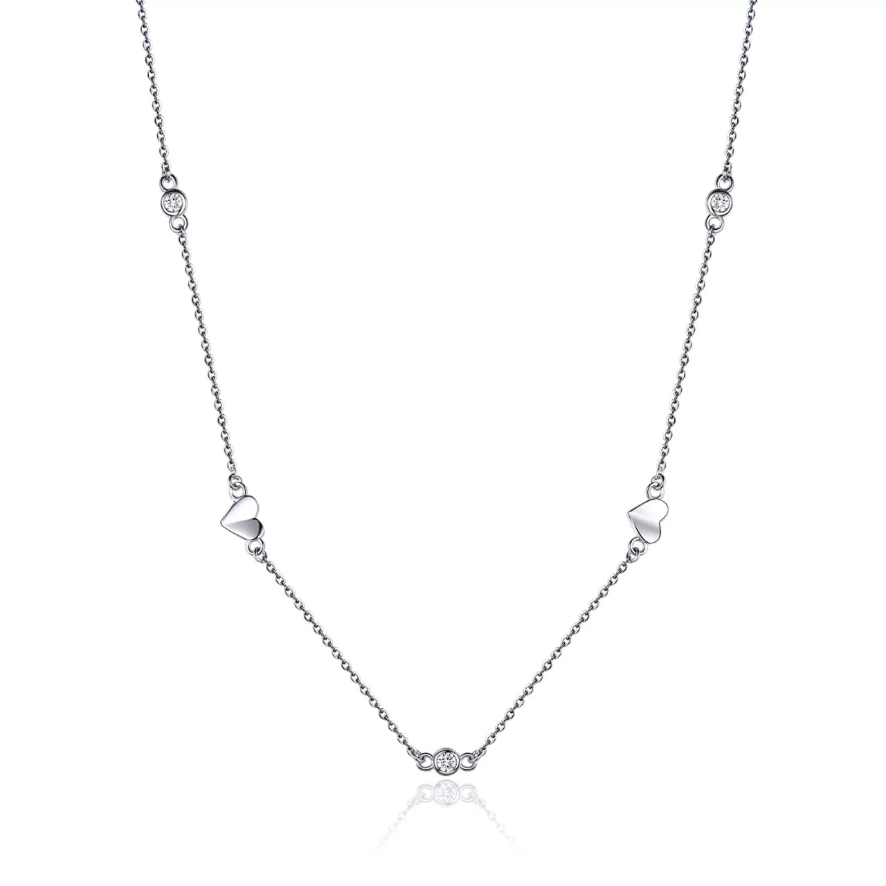 Colier din argint Sweet Heart Necklace, Argint 925, Pentru Femei