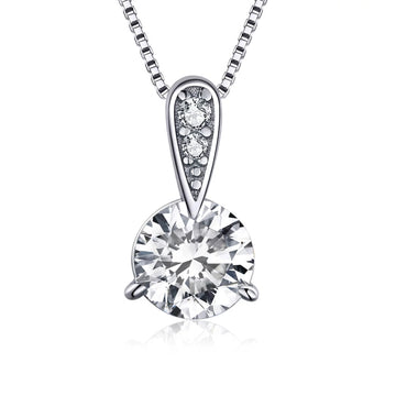 Colier din argint Tear Crystal, Argint 925, Pentru Femei