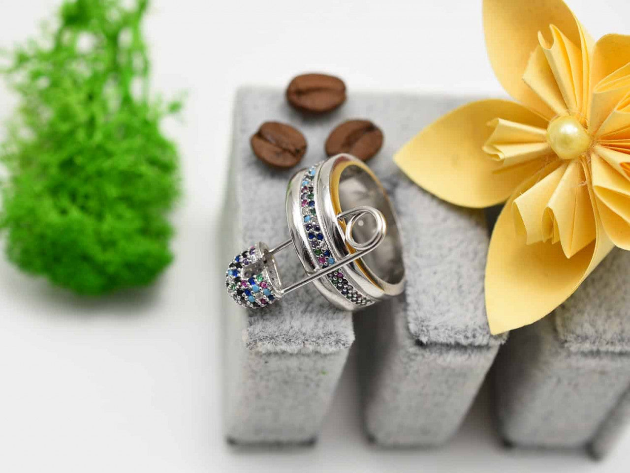 Inel Argint 925 Model AC Siguranta Multicolor 7.8g