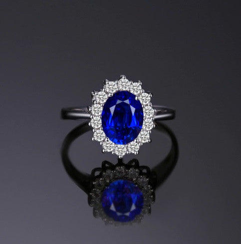 INEL Argint 925 CU Zirconiu BLUE SAPPHIRE 3.5g