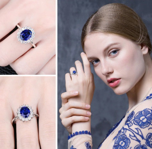 INEL Argint 925 CU Zirconiu BLUE SAPPHIRE 3.5g