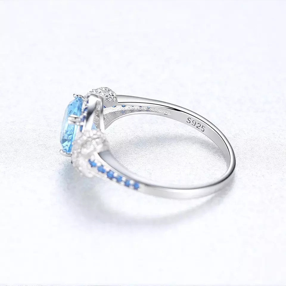 INEL Argint 925 CU Zirconiu BLUE SAPPHIRE 2.5g
