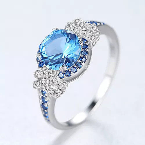 INEL Argint 925 CU Zirconiu BLUE SAPPHIRE 2.5g