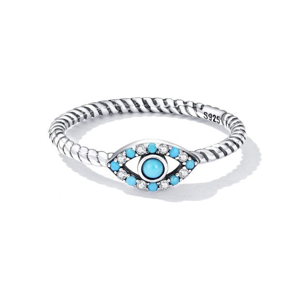 INEL Argint 925 Cu Zirconiu EVIL EYE Ochiul 1.2g