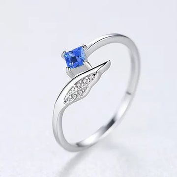 Inel Argint 925 reglabil finut -BLUE 1.14g