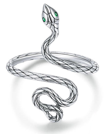Inel Argint 925 Reglabil Snake Model SARPE 2.6g